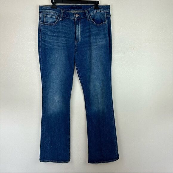Joe's Jeans Blue Denim Frankie Bootcut Mid Rise Pants Flare Size 32 - Picture 2 of 9